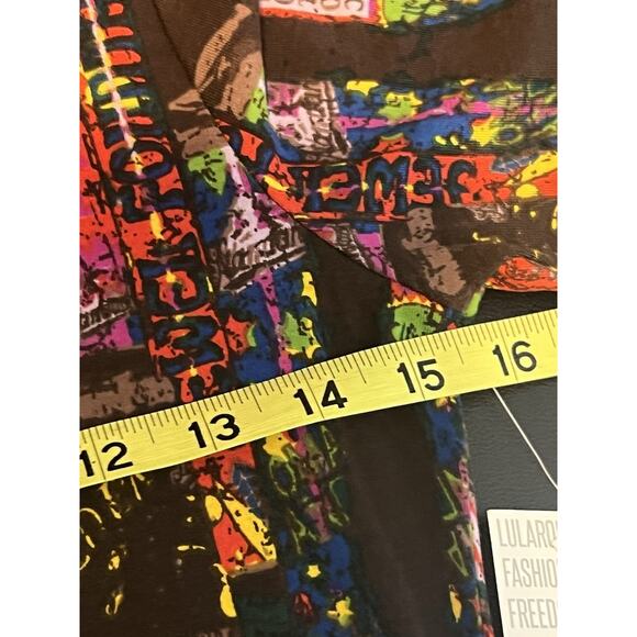 LulaRoe Julia Brown Dress In XS Geometric Pattern Bodycon Style Fast Shipping - Picture 8 of 10